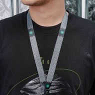 807GARAGE / 807 IDENTITY Lanyard Black Wave White