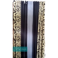 PER PIECE Shental Black(Guava Leaves) curtain with ring