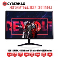 YGT LED Monitor 19/20/21.5/24/27 Inch Gaming Computer Display FHD 1080P For PC Laptop
