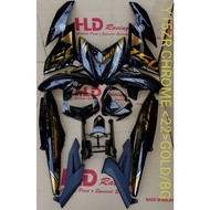 HLD STICKER TANAM Yamaha Y15ZR Y15 YSuku v2 Coverset Body Cover Set Chrome Carbon Emas Sticker Black