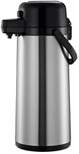 A-to-Z Supply ASPG319 Airpot, 1.9 Liter (64 oz.), 8-1/4" x 6-1/4" x 15-1/3"H, Glass Lined, Black Pus