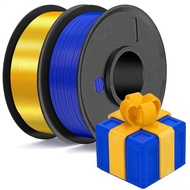 Glod & Blue PLA 3D Printer 1.75mm Filament Bundle for 3D Printing, 2 Spools 250g Each