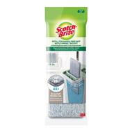 SCOTCH-BRITE สก๊อตช์-ไบรต์ อะไหล่ผ้า ไม้ถูพื้นแฮนด์ฟรี รุ่นคอมแพค