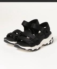 Skechers 涼鞋 運動涼鞋 運動鞋 健走鞋 記憶鞋墊 增高款 DLITES SANDAL 31514BLK