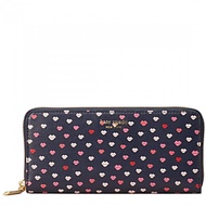 Kate Spade Sylvia Lips Slim Continental Wallet- Navy Multi