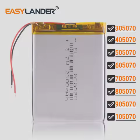 3.7V 505070 2300mAh Lithium Li-ion Polymer Battery 505068 305070 405070 605070 705070 805070 905070 