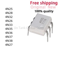 20pcs New 4N38 4N37 4N36 4N35 4N33 4N32 4N27 4N28 4N25 4N26 DIP-6 IC Optocoupler In Stock Wholesale 