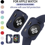 Apple Watch Series 1 2 3 4 5 6 SE 7 Soft Silicone Case Full Protection Case IWatch 41/45 MM Protection Bumper Cover Case