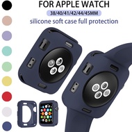 Apple Watch Series 1 2 3 4 5 6 SE 7 Soft Silicone Case Full Protection Case IWatch 41/45 MM Protecti