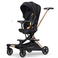 รถเข็นเด็ก baobaohao แบบ Premium เอนนอน ปรับระดับได้ มีม่านบังแดด พับเก็บได้ V16