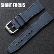 20mm 21mm 22mm Fluororubber Rubber Watch Band for IWC Watch Strap Tissot Longines Hamilton Tudor FKM