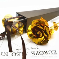24K Gold Foil Artificial Rose Personalized Gifts Engagement Gifts Birthday and The Valentine Day for
