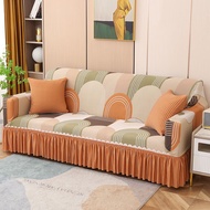 New Style Sofa Cover with Skirt Stretchable for I L Shape Sofa Cushion Cover 1 2 3 4 Seater