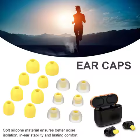 Soft Silicone Ear Caps Tips Replacement For Sony WF-1000XM4,for Sony WF-1000XM3 Bluetooth-compatible