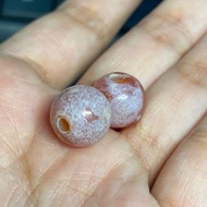 12mm 灰皮地埋唐球瑪瑙一對（小年份）