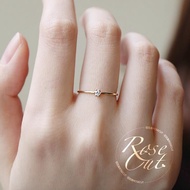 Woman Engagement Ring 14K Gold Wedding Ring 1.25 Ct Solitaire Diamond Tail Rings