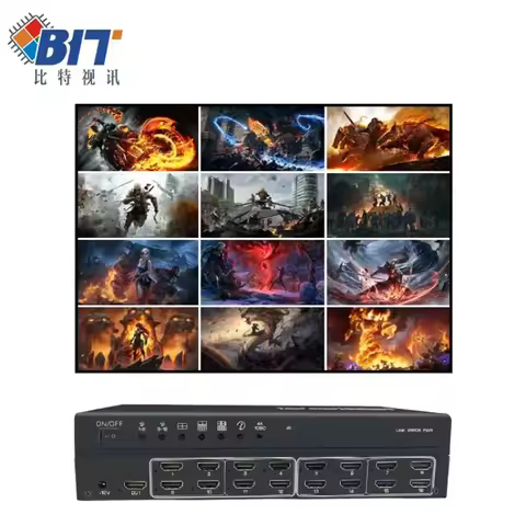 16 X 1 Splitter 4K 8k HDMI Multi Viewer HD HDMI Splitter