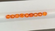👑3.81卡天然色標級芬達石裸石9粒精品一組                        
👑3.81ct Natural partschinite 9pcs One Set Gemstone