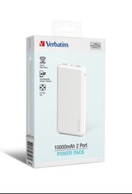 【原廠全新】Verbatim 10000mAh 2 Port 行動電源