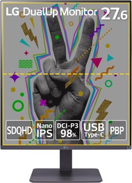 LG 28MQ750-C 28 Inch SDQHD (2560 x 2880) Nano IPS DualUp Monitor with Tilt/Height/Swivel Stand, USB Type-C (90W PD) - 3 Yrs Warranty