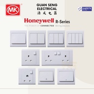 [SG Seller] Honeywell R Series Socket and Switch White | Guan Seng Electrical