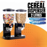 Cylinder Cereal Dispenser Dry Food Storage Tower Cereal Jars Food Storage Container Rice Dispenser B