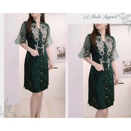【READY SHIP】 MODERN FILIPINIANA DRESS FOR WOMEN PURE EMBROIDERED BARONG