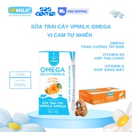 [Thùng 48 hộp 110ml] Sữa dinh dưỡng VPMilk Omega vị cam Sữa Omega cam bổ dưỡng cho Mắt Sáng Chắc Xươ