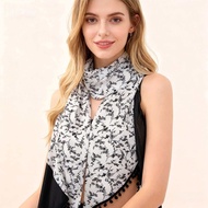 tudung sukan sasa tudung sukan inner tudung A159 Pearl Chiffon Stitching Hot Rhinestone Long Scarf E