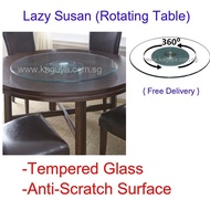 Rotating Lazy Susan turntable Lazy Susan Tempered Glass and Anti-Scratch Lazy Susan.