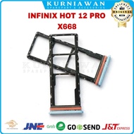 Simtray infinix hot 12 Pro X668 Slot Sim Holder Tray Simlock Card