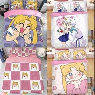 美少女戰士 床單 sailor moon 月野兔 頭釘兔 露娜 火野麗 愛野美奈子 水野美 木野真琴 床單 四件套 床笠 枕袋 枕套 被袋 冷氣被 棉被