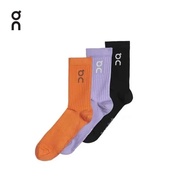 Run On Clouds Logo High Sock 3P Men's and Women's High Top Socks Three Pair Combination Set