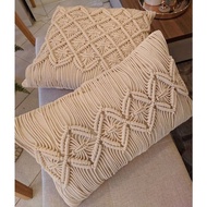 Macrame cushion cover | Macrame pillowcase 049 - 50x30cm Sarung Bantal
