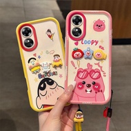cases suitable for OPPO A17, A17K, CPH2477, CPH2471 Cartoon DIY Doll Soft Case Shockproof Protective