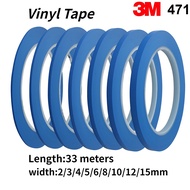 3M 471 Vinyl Tape Fineline Fine line Pinstriping Masking Tape Blue Floor Tape