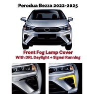 Perodua Bezza 2020 2025 Front Bumper Daylight Cover With LED Daylight+Running Signal
