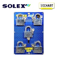 Authentic SOLEX Padlock  50 mm Top Security Master Key (5 pcs) 5 in 1 [R-50-CR-MK505]