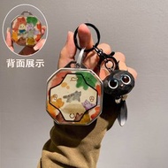 金絲玉天山翠吊墜竹節玉墜節節高升玉石項鏈情侶款翡翠色掛件禮物 - 天山翠魚化龍雙面約41MM隨機送繩