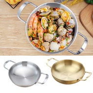 Lazarahome  สไตล์สเปน Paella กระทะอาหารทะเลสแตนเลสหม้อหุงไก่ทอดเกาหลี