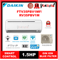 Daikin FTV35PB / RV35PB R32 1.5HP WIFI Air Conditioner Gin-ION Filter Standard Non Inverter (FTV35PB / RV35PB)