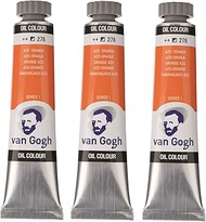 Tarens T0204-276-3 Van Gogh Oil Paint, Set of 3, 0.7 fl oz (20 ml)
