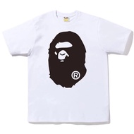 Bape Men Fashions T-shirt Cotton Ape Bape Classic Ape Head Pattern Print Casual Unisex Top Bape t Sh