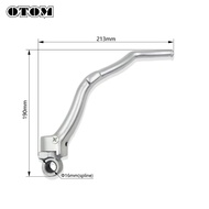 OTOM ZS177MM ZS194MQ-2 Motorcycle Start Lever Kick Starter Pedal For ZONGSHEN NC250 NC450 stroke Eng