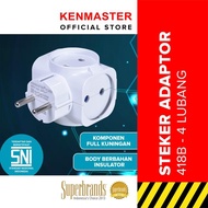 Kenmaster Plug 418B Socket Connection/ Electrical Plug Connection/ - White - STEK093