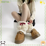 NEXTSG Plush Fur Boots Cover - Soft Warm Y2K Boot Socks