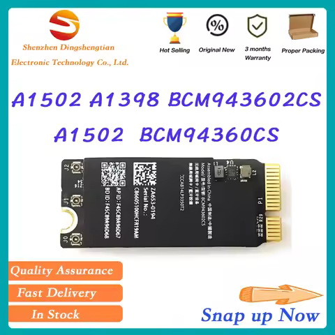 Genuine Wireless WiFi Card 4.0 BCM94360CS BCM943602CS for MacBook Pro A1398 A1502 2012 2013 2014 201