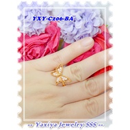 Original Yaxiya Brand 18K Gold Plated Ring YXY-C206-BA Butterfly Gold