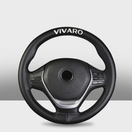 [nchui3f
]ฝาครอบพวงมาลัยหนังแท้สำหรับ Opel Vivaro อุปกรณ์ตกแต่งภายในรถยนต์15นิ้ว