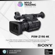 Sony PXW-Z190 / Z190 / 4K 3-CMOS 1/3" Sensor XDCAM Camcorder - Sony Malaysia Warranty